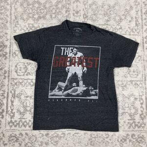 Muhammad Ali T Shirt The Greatest Graphic Short Sleeve Gray Size Medium